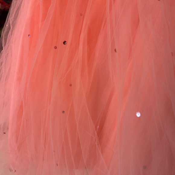 Mori Lee Pink Sweetheart Sleeveless Prom Gown - Picture 8 of 15